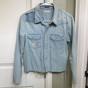 MOTHER The Super Exes Cropped Step Fray